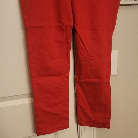 The Limited Denim 678 Red Skinny Ankle Jeans Size 10 - Picture 3 of 9